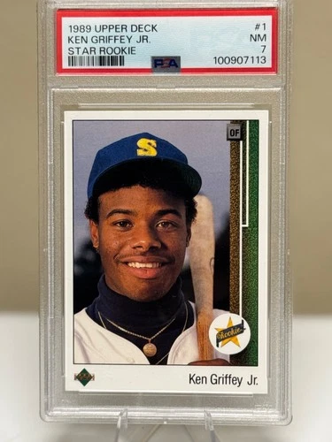 1989 Upper Deck - Star Rookie Ken Griffey Jr #1 (RC) PSA 7 Seattle Mariners HOF