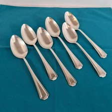 Set of 6 silverplated serving tablespoons - National Silver 1915