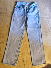 Pull&Bear Damen Jeans hellblau High Waist Ger...