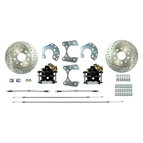 For Chevy Camaro 67 Drum-to-Disc Drilled & Slotted Rear Brake Conversion Kit