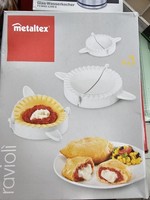 Metaltex Ravioliformer Maultaschenformer Nudeln Teigtaschenformer 3Er Set Weiss