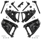 10 Piece Steering & Suspension Kit Tie Rods Control Arms Adjusting Sleeves New
