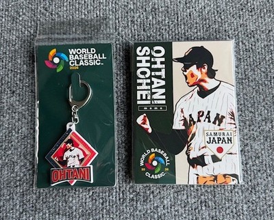 Shohei Ohtani WBC  2026 Japan Rubber Keychain and Memo Note Pad Set