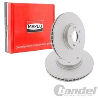 2X Mapco Bremsscheiben 321Mm BelÜFtet Vorne Passend FüR Hyundai Grand Santa KIA