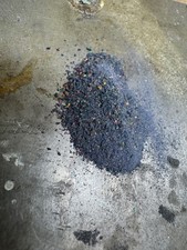 Crushed Black Lab Grown Opal for Inlay Find Sand to 1mm