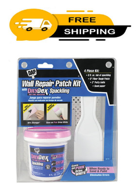 DAP DryDex Spackling Wall Repair Patch Kit, with Pink/White Dry Time Indicator,