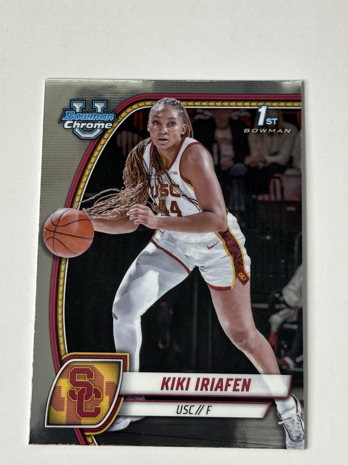 2024-25 Bowman University Chrome - Kiki Iriafen #47 Refractor (RC)