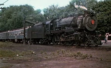 Vintage Long Island 39 Steam Locomotive Hicksville NY 1955 Postcard