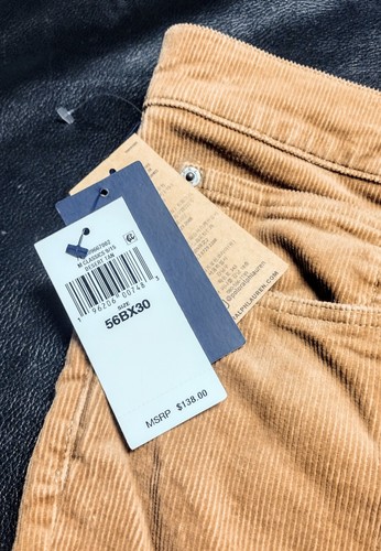 Brand New Polo Ralph Lauren Corduroy Pants Men's 56Bx30 Classic Fit Stretch Brwn - Picture 3 of 6