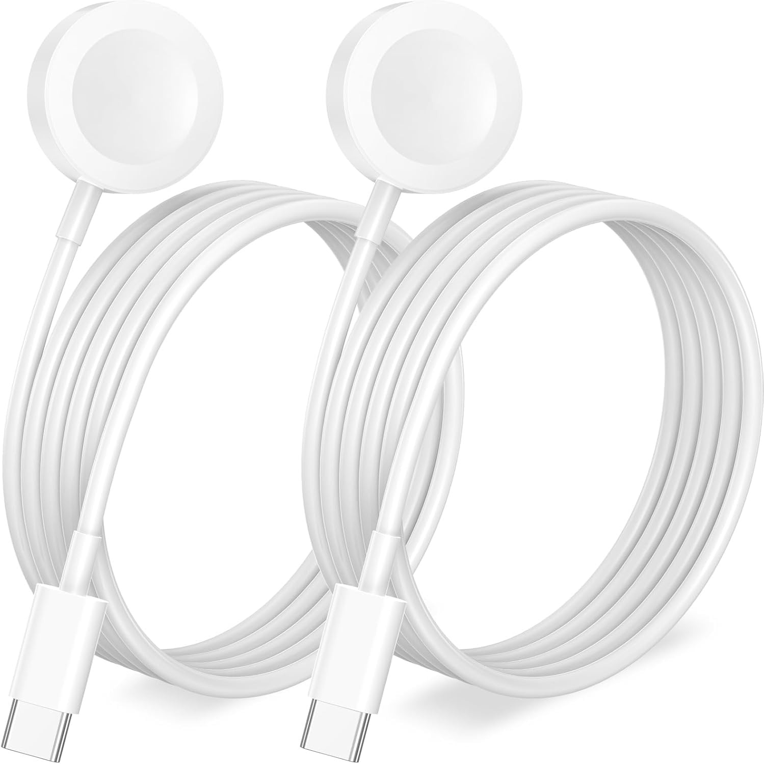 [2 Pack USB C] for Apple Watch Charger USB C Magnetic iWatch Charger Wireless