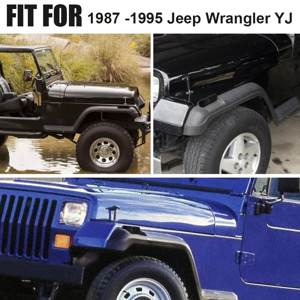 Front Smoke Side Fender Marker Signal Case Lights For 1987-95 Jeep Wrangler YJ P thumbnail 2