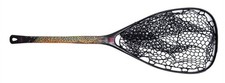 FISHPOND NOMAD MIDDLE FORK LANDING NET IN HOOK JAW - CARBON FIBER, RUBBER BAG