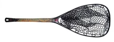 FISHPOND NOMAD MIDDLE FORK LANDING NET IN HOOK JAW - CARBON FIBER, RUBBER BAG