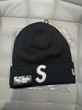 NEW Supreme New Era S Logo Beanie FW24  Black -