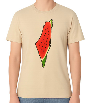 Wassermelone Palästina Flagge Karte Unisex T-Shirt