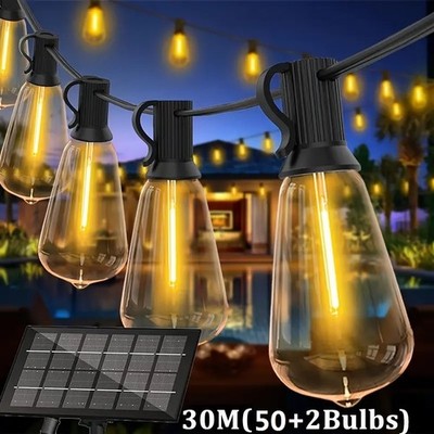 Super Bright Solar LED Bulb Light Outdoor Waterproof Garden Pathway 