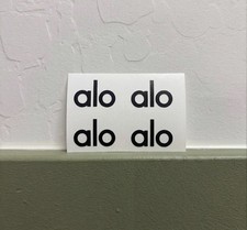 Black alo Replacement Iron On For Clothing And Accessories - 1 In x .5 In