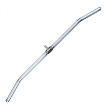 Body-Solid Aluminum LAT Pulldown Bar for Pulley Cable Machine Chrome Fitness Equ