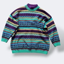 Vintage Strickpullover aus 70 % Wollmischung,...