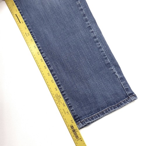 Lucky Brand 221 Straight Jeans Mens 38x33 Blue Stretch Designer USA 12" Rise - Picture 7 of 9