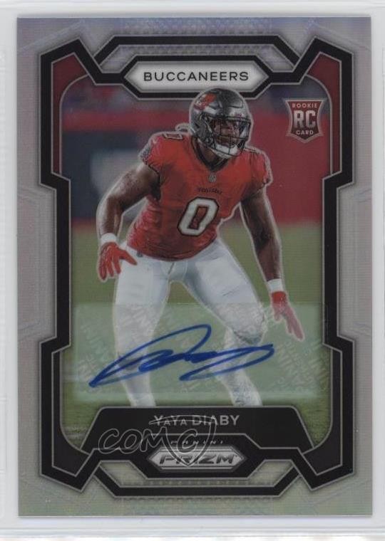 2023 Panini Prizm Rookies Silver Prizm Auto YaYa Diaby #394 Rookie Auto RC 3hd