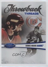 2010-11 Certified Throwback Threads Mirror Blue 34/100 Dennis Maruk #6 4ry
