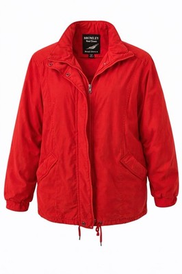 Bromley Sport Real Down Red Jacket Womens Petite XS Zip Front Winter Coat