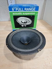 Vintage Radio Shack Realistic 8" Full-Range Speaker 40-1286C Acoustic Suspension