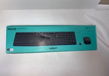 Logitech MK235 Wireless Keyboard  Mouse Combo Black QWERTY Standard N1C 