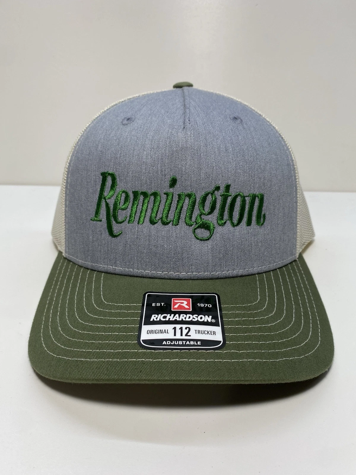 🔥Remington Arms Logo Rifle Hunting Guns, Back Trucker Hat 112 5 Panel SnapBack