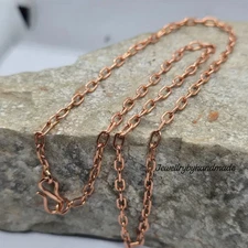 Pure Copper Chain Necklace Copper Necklace Customized Length Antique Copper