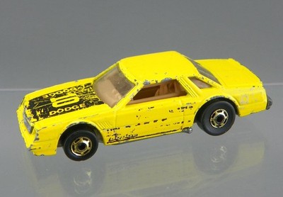Vintage 1980 Hot Wheels GHO Diecast 1/64 Yellow Dodge Mirada Stocker HK Worn C5