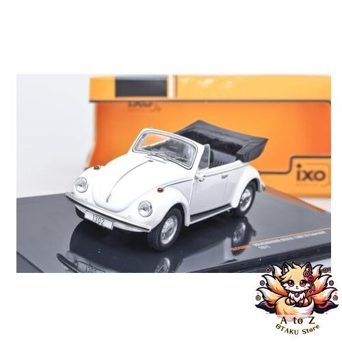 NEW Ixo Volkswagen Beetle 1302 LS Convertible 1/43 Scale Diecast Model Car White