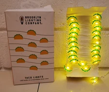 12ft TACO LED BULBS CHIRSTMAS TREE HOLIDAY STRINGED LIGHTS MEXICO FESTIVE DECOR