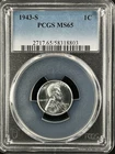 1943-S  1C  Lincoln Wheat One Cent  PCGS MS65  58318803