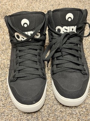 Osiris Clone Mens Black High Top Skate Inspired Sneakers Shoes Size 11