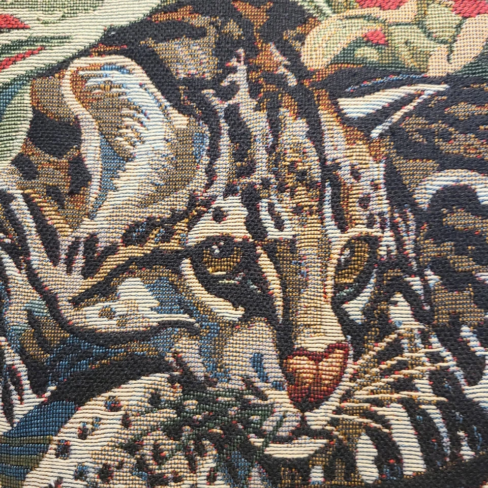 Ashford Court Tapestry Decorative Throw Pillow Animal Print Cheetah Leopard - Image 2 of 4