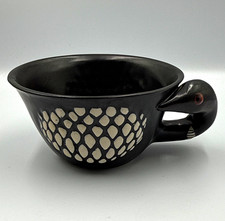 Vintage Stephen Schiffer Studio Art Pottery Loon Soup Bowl Mug Figural Signed