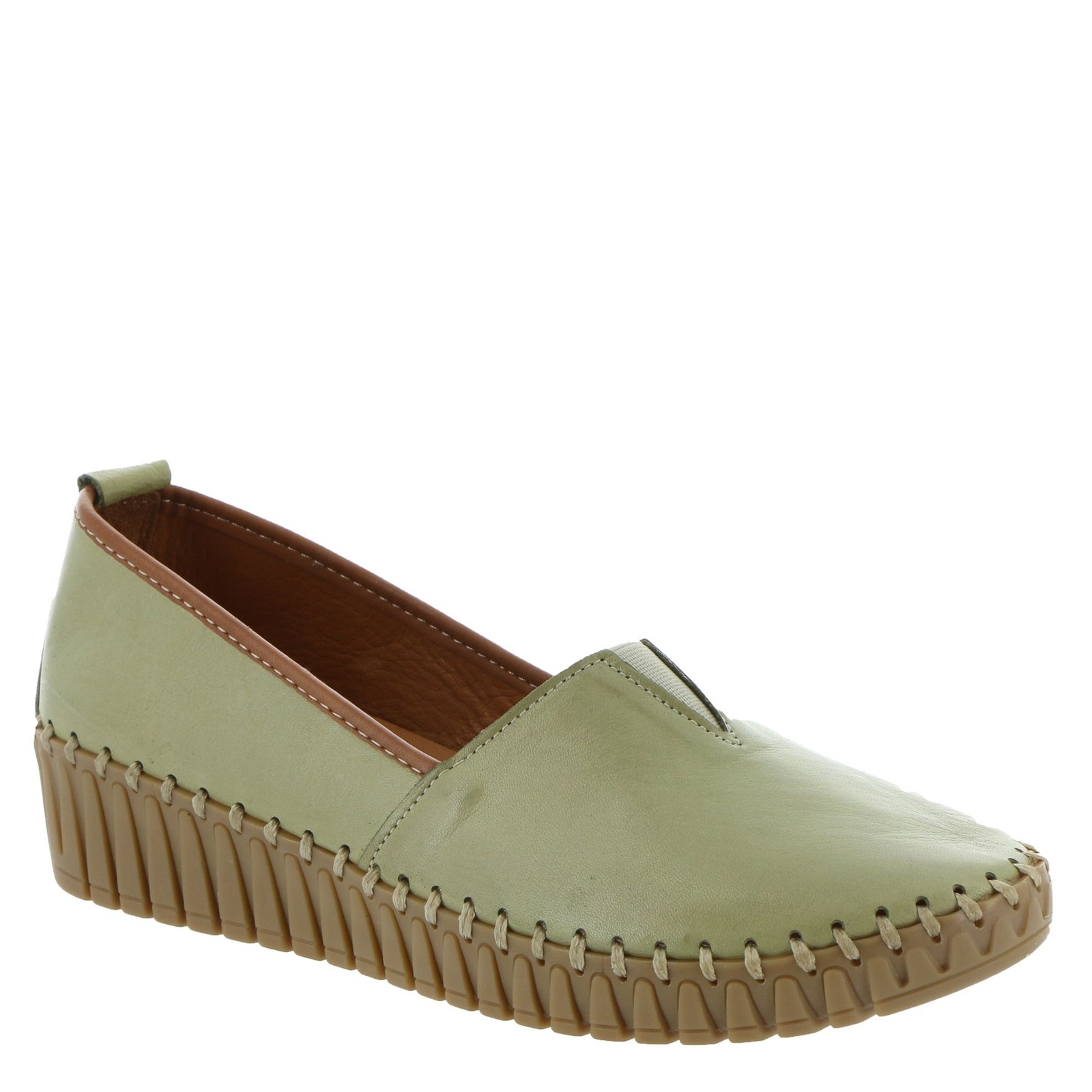 Женские слипоны Spring Step Tispea - оливкового цвета 23890₽