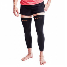 Full Leg Compression Sleeve 2 pack Copper Infused Knee Thigh Calf Support