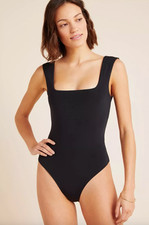 NWT Mara Hoffman Pershephone Black One Piece Swim Sz XL