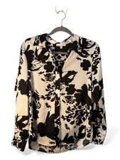 Maison D’Amelie Women’s Small Button Down Top French Chic Romantic Flowing