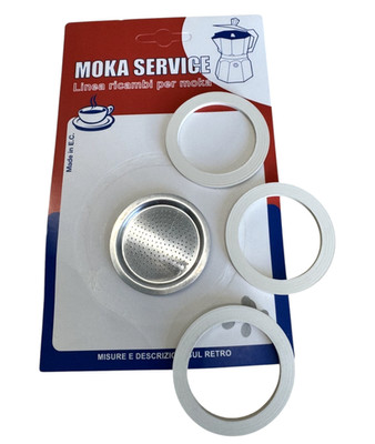 1 - 6 Tassen Bialetti Dichtung Ersatzdichtung Sieb Alu Espressokocher Moka Expre