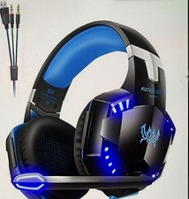 TATYBO XW1 BLUE GAMING HEADSET WITH MICROPHONE & FULLY ADJUSTABLE VOLUME CONTROL
