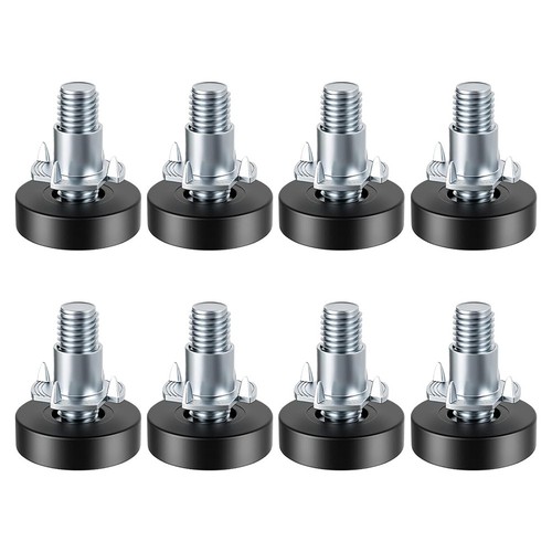 Practical Feet Levelers Regulator Long-lasting A Threaded Design Black - Picture 8 of 9