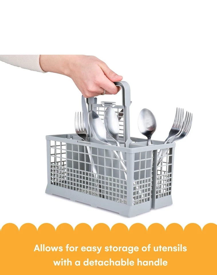 Universal Dishwasher Silverware Basket with 7 Compartments and Handle - Image 3 of 4