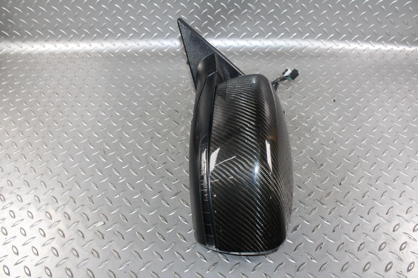 14-17 GHIBLI Nero Black Power Driver LH Heated OEM Door Mirror Carbon Cap OEM OE