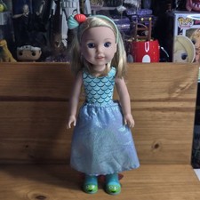 American Girl Wellie Wishers Dolls Camille and Willa Mermaid Outfit & Boots