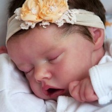 18In Real Reborn Sleeping Baby Dolls Lifelike Newborn Body Silicone Vinyl Doll