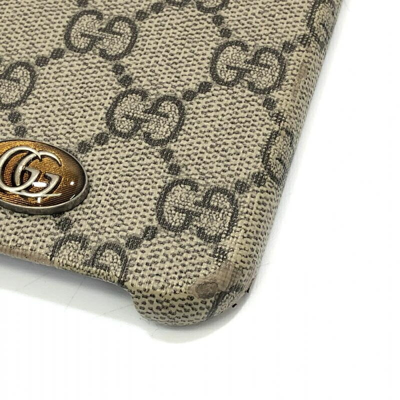 GUCCI GG Supreme iPhone Case 13 Pro MAX 701331 Beige No Box